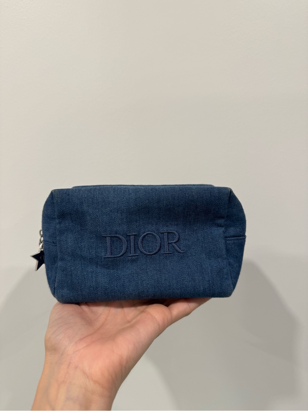 Dior Denim Pouch in Navy